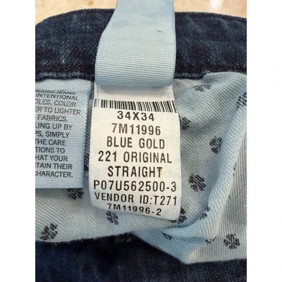 Men's Lucky Brand 221 Original Straight Medium Wash Jeans Size 34 - Picture 10 of 13